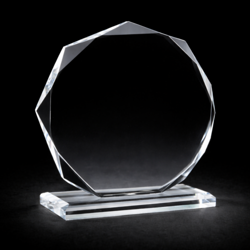 Diamond Glass Trophy 22cm