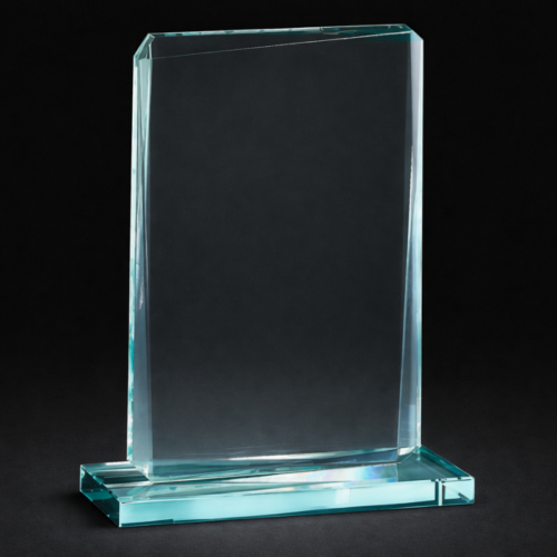 Trophy Glass Rectangle 22cm