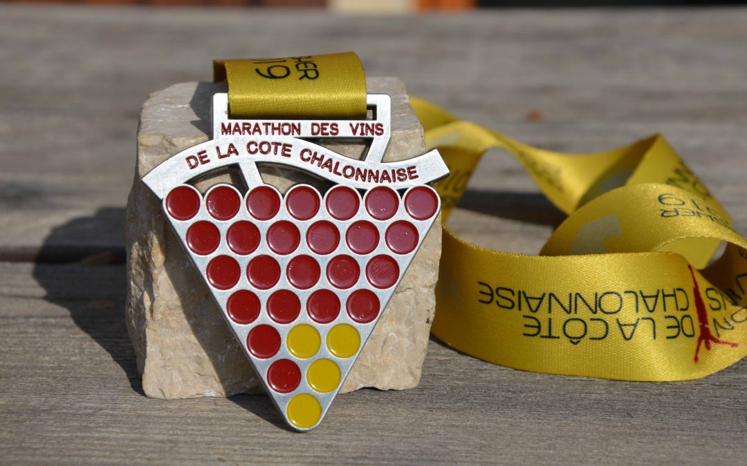 2019 Côte Chalonnaise Wine Marathon Finisher Medal