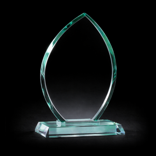 Flame glass Trophy 23cm