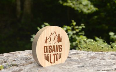 Personalized engraved wood trophy