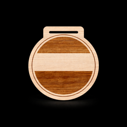 Engraved Wooden Medal 60mm - 5mm