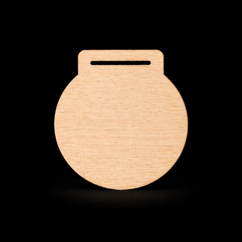Engraved Wooden Medal 60mm - 5mm