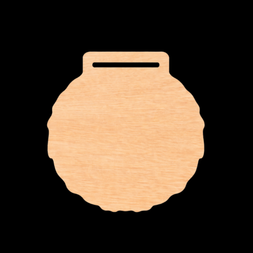 Engraved Wooden Medal 70mm log 5mm