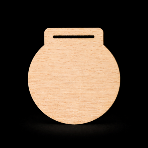 Engraved Wooden Medal 70mm - 5mm