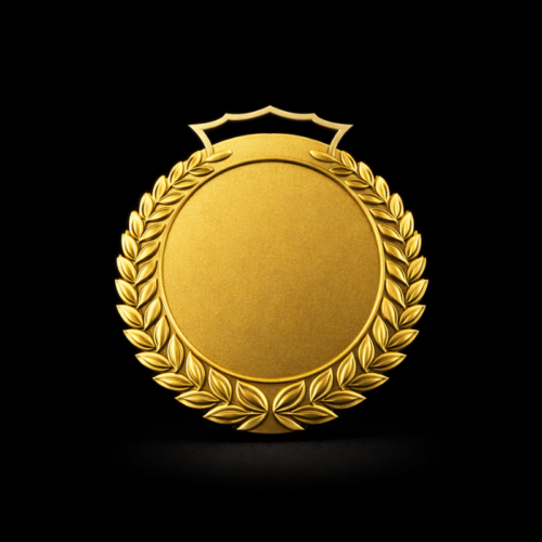 Gold Laurel Leaf Medal 70mm