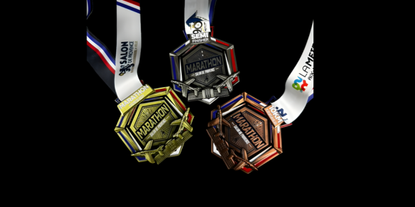 Les médailles Finisher du Marathon de Salon-de-Provence 2025