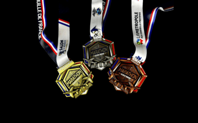 Les médailles Finisher du Marathon de Salon-de-Provence 2025