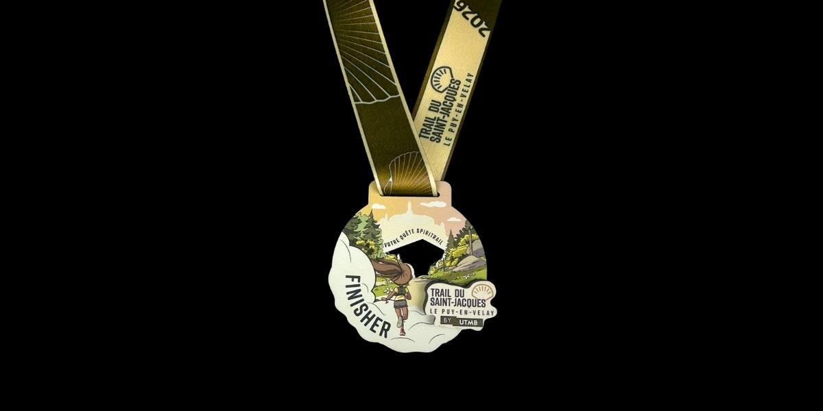 Médailles en bois imprimé origine France garantie Trail du saint jacques 2026