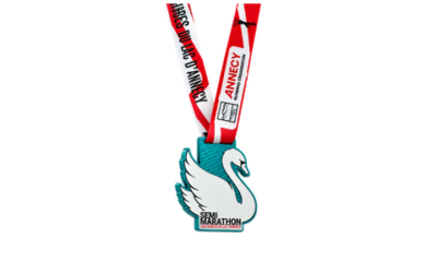 Médaille finisher Semi-Marathon des Sources du Lac d’Annecy 2026