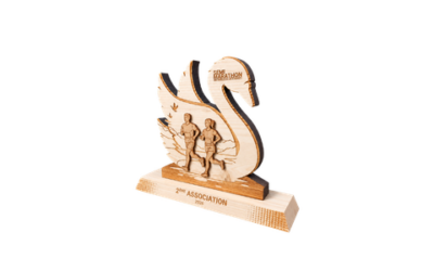 Trophée en bois sur mesure Semi-Marathon des Sources du Lac d’Annecy 2026